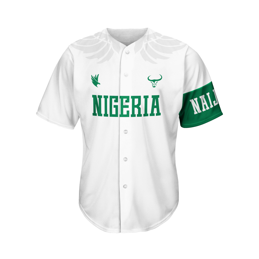 Nigeria Baseball [White]