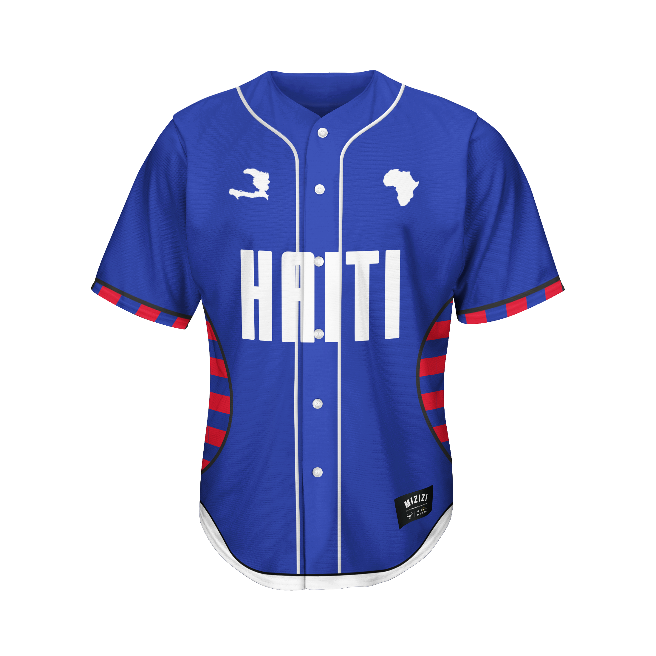 blue and red baseball jersey