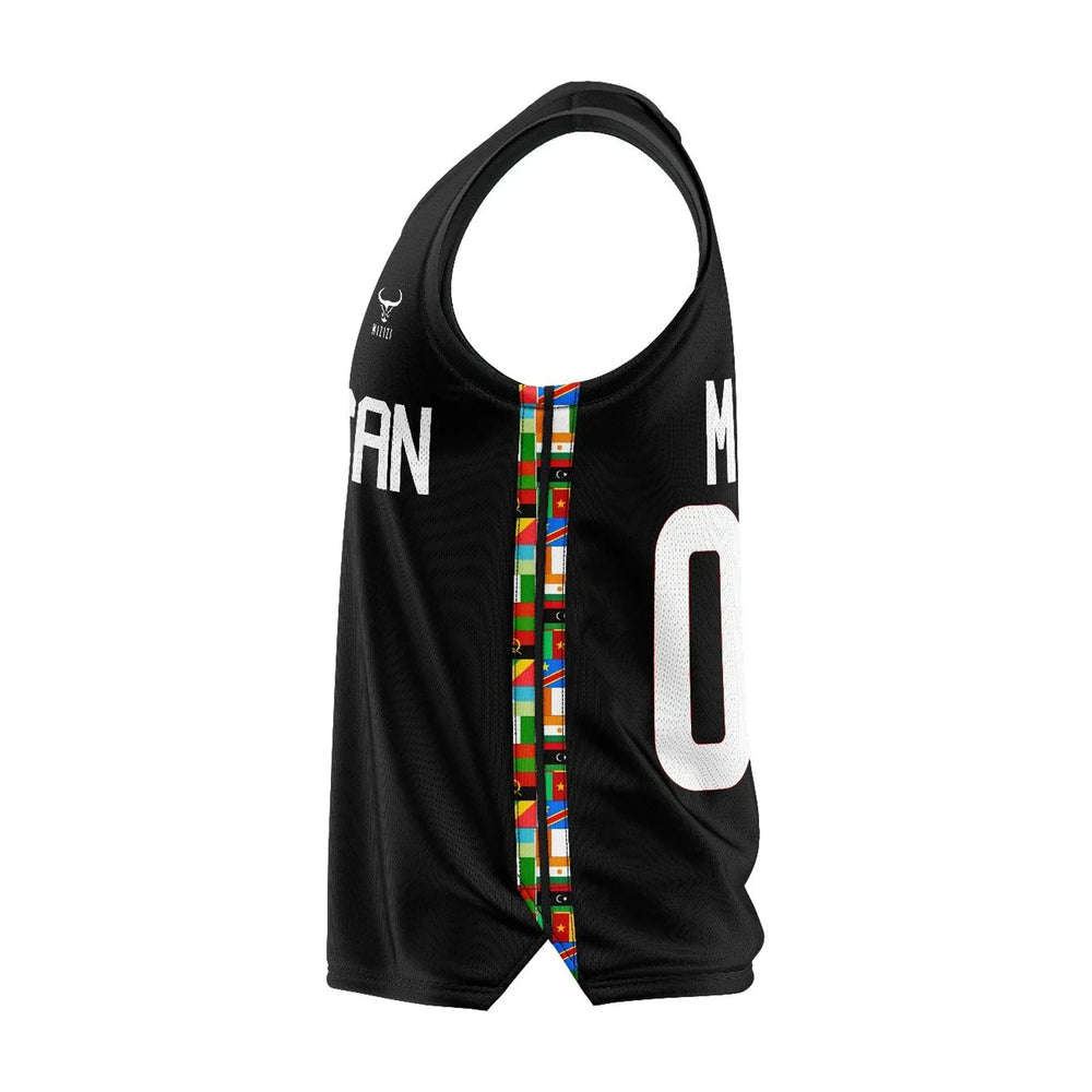 basketball black white jersey design
