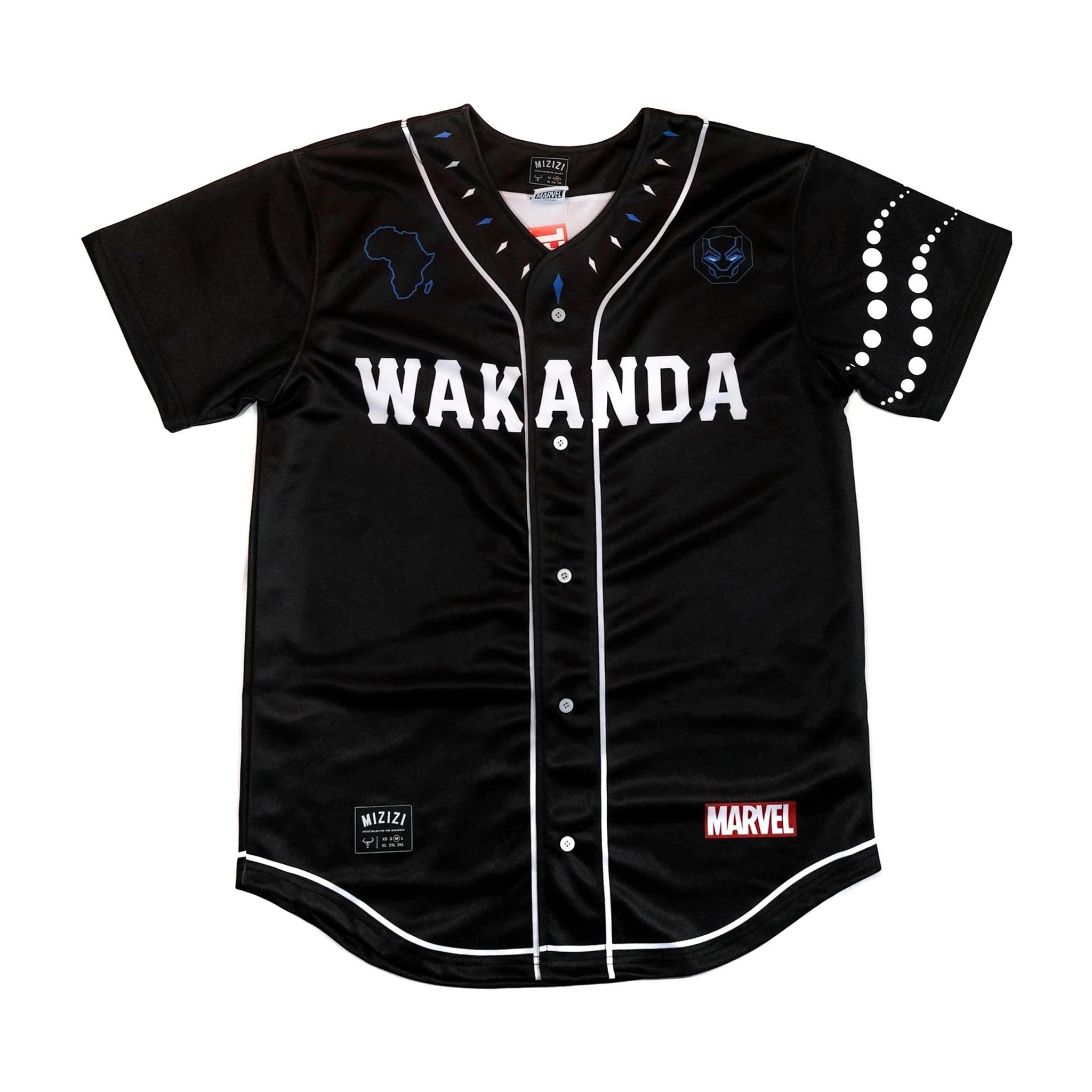 Black panther online baseball jersey