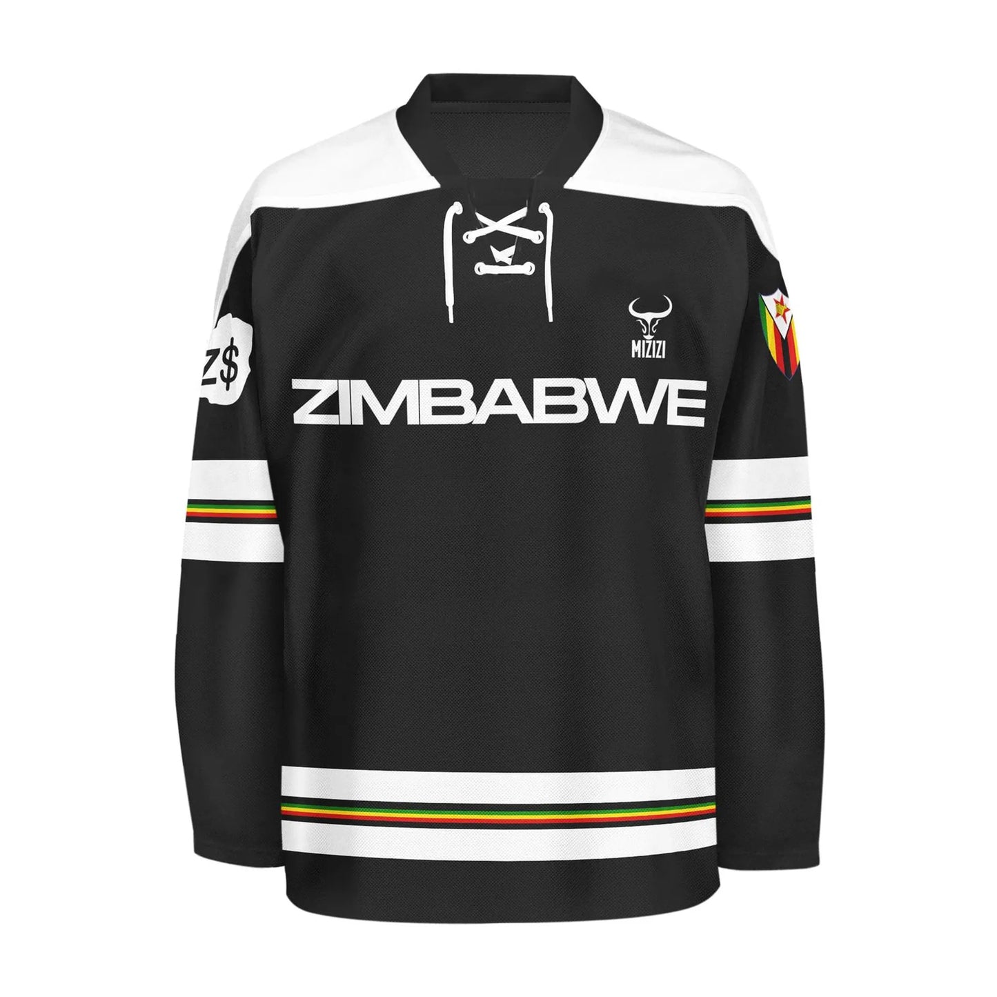 Black and gold hockey best sale jersey
